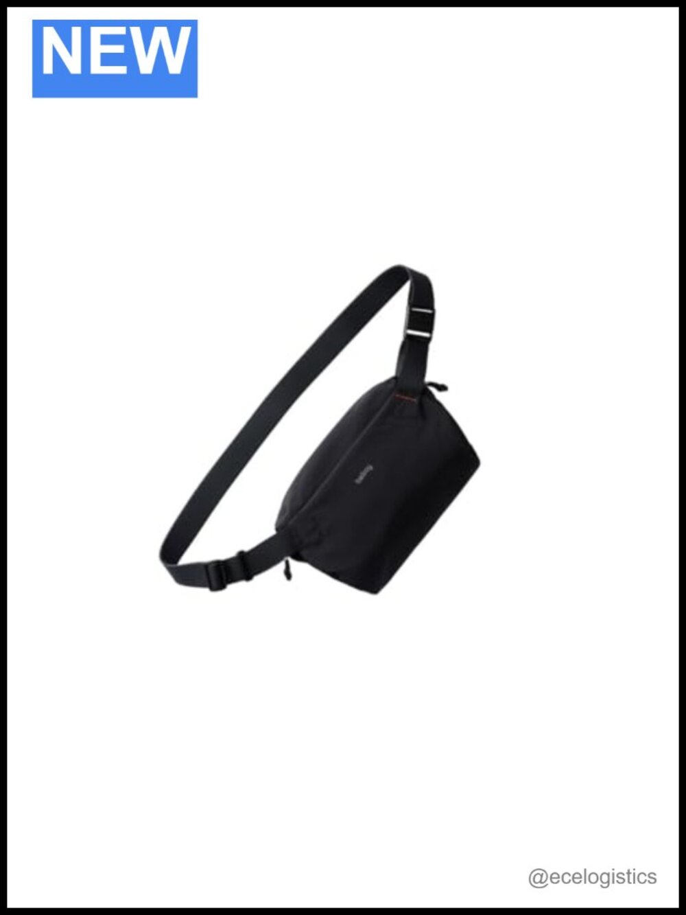 Lightweight Recycled Nylon Crossbody Sling Bag with Expandable Gusset
